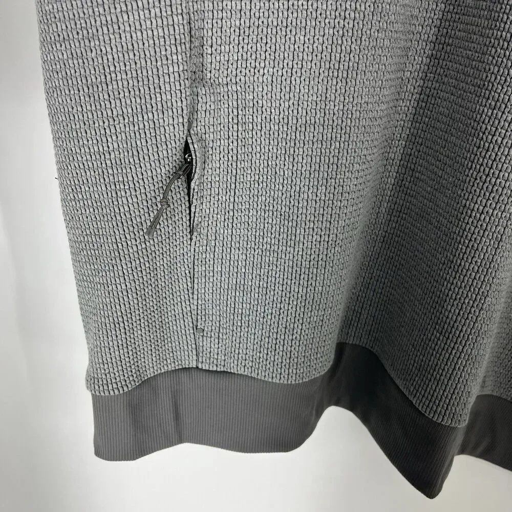REI Co-op Sun Up Sweater Size XXL Mens Gray Waffle Knit Long Sleeve Pullover